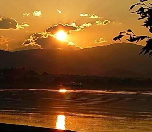 Πέτρινο Στη Θάλασσα Apartment Nafpaktos Bagian luar foto